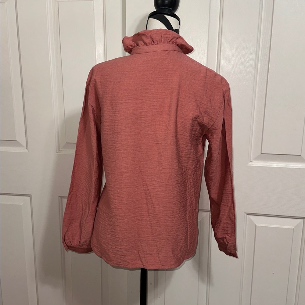 Darling Ruffled Button Down Shirt - Picture 3 of 6